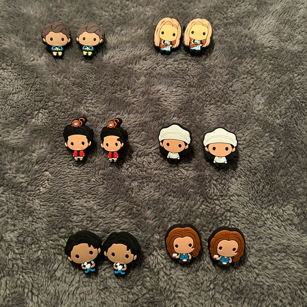 Friends show croc charms